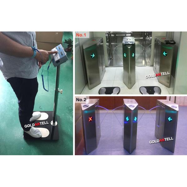 Access Control Waist High Turnstyle barrier rfid reader Turnstile for School or Hospital entrance