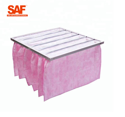 Glass Fiber Pocket Non Woven Filter High Dust Holding Ability For HVAC System