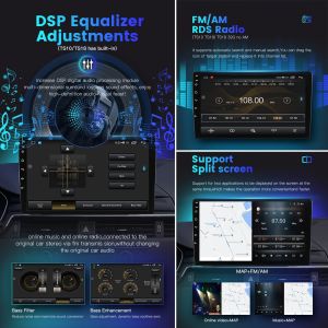 Android 12 CarPlay 9/10/13'' QLED Screen 2DIN Car Radio for Universal Car