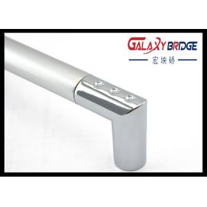 128mm Aluminum Kitchen Cupboard , Zinc Silver Refrigerator Door Pulls Simple