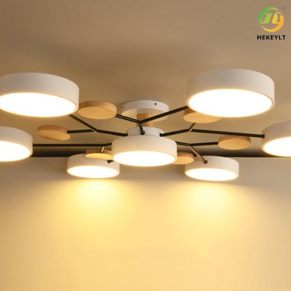 Retro Rectangular Wrought Iron Ceiling Lights For Dining Room Bedroom