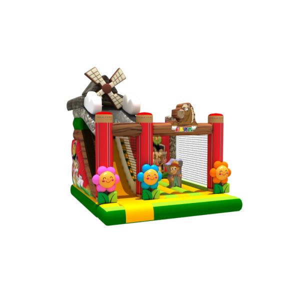 Buy Farm Themed Inflatable Jump House European Standard Inflatable Windmill at wholesale prices
