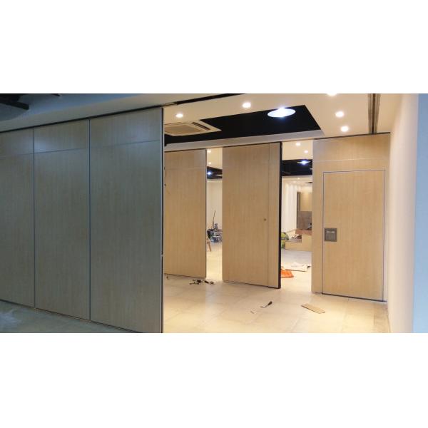 Buy Conference Room Folding Operable Partition Walls Aluminum Hanging Suspension System at wholesale prices