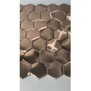 China Stainless Steel Screen Partition frame glass Ceramic Mosaic Tiles on sale