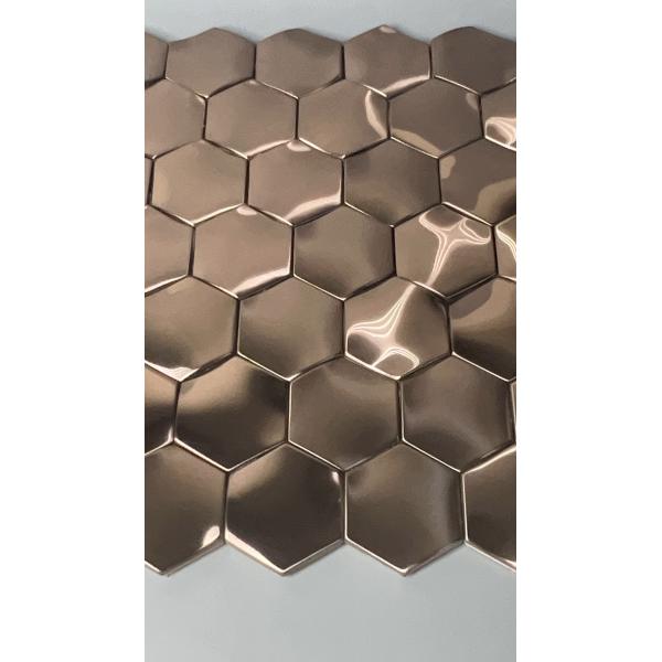 Buy Stainless Steel Screen Partition frame glass Ceramic Mosaic Tiles at wholesale prices