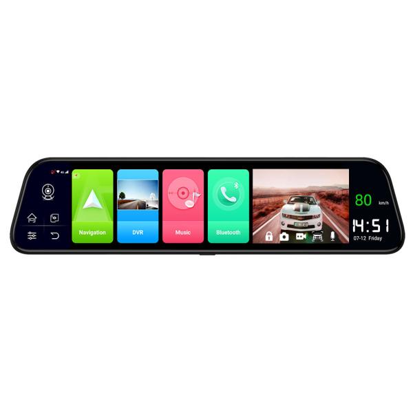 Buy 12 Inch ADAS 4G Car DVR FHD1080P Rearview Mirror Car Recorder 32GB GPS Navigation at wholesale prices