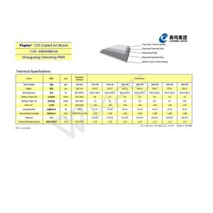 300gsm Coated Gloss Writing and Printing Paper 100% Virgin Pulp Raw Material