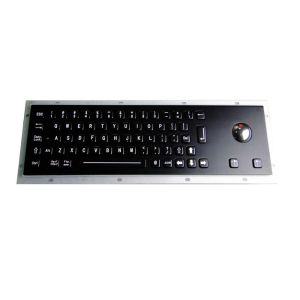 China Rugged Stainless Steel Metal Keyboard 20mA Electroplated Black on sale