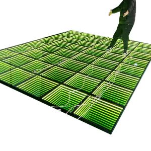 G/B/Y/RGB/RGB 3in1 Stage Lights Tempered Glass LED Dance Floor For Weddings