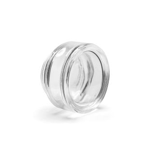 Cosmetics Packaging Flat Round Face Cream Jar Clear Glass Cream Jar 50g 30g