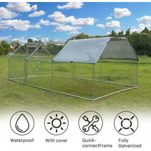 Outdoor Heavy Duty 6x3x2m Dog Run Chicken Coop