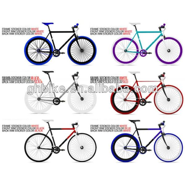 700C Teny Mag 5-Spoke Wheel Fixie Bike Fixed Gear Bike for Men Load Capacity 150KG End