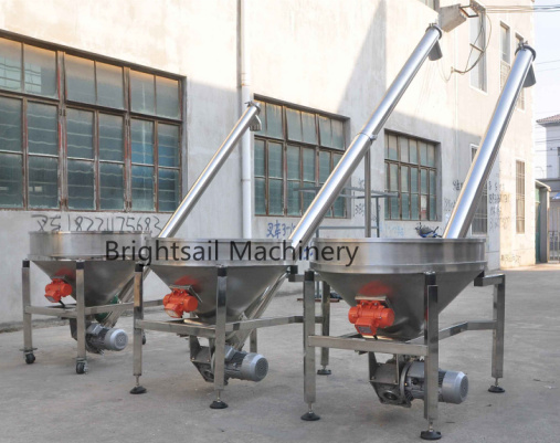 Chickpea Conveyor Feeder Systems Besan Rice Granules Screw 400-6000 Kg/H