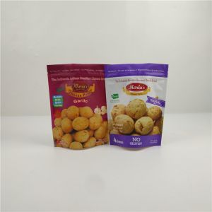 Custom CMYK Printed Smell Proof Snack Bag Packaging Aluminum Foil