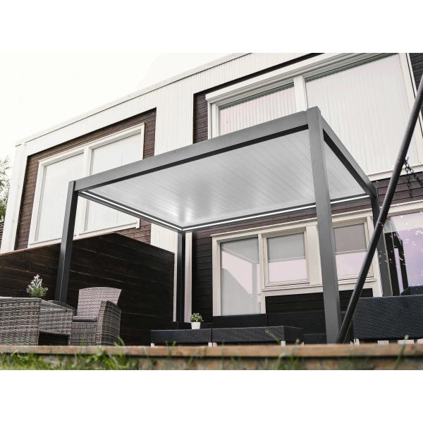 Buy Modern Automatic Patio Gazebo Aluminium Louvered Pergola Waterproof at wholesale prices