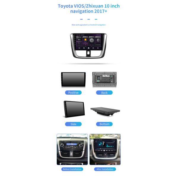 10 Inch For Toyota VIOS / Zhixuan 2017+ Monitor Tire Pressure Bluetooth Car Navigation