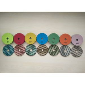 100mm Dry Honeycomb Diamond Polishing Pads For Stone