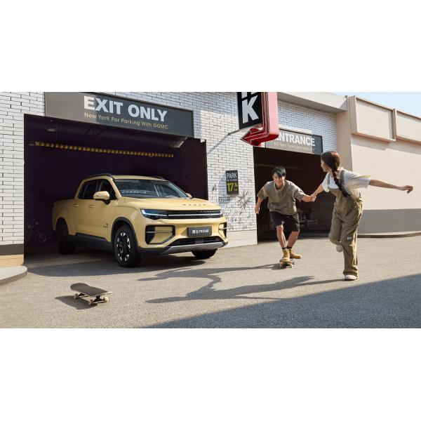 RD6 Pick UP Pure Electric Car with Tow Package and Battery Charger Max Speed 185 Seats 5