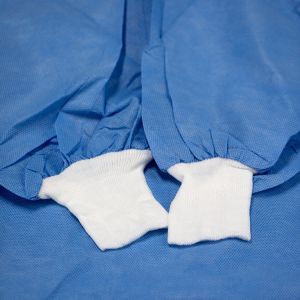 Sterile Disposable Surgical Gown With Rib Cuff