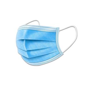 Meltdown Fabric Disposable Face Mask With Earloop Anti Covid 19 3 Layer