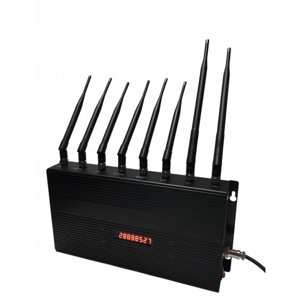Cell Phone Signal Remote Control Jammer EST-502C8 12W 8 Omni Directional Antennas 2