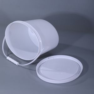 10 Litre White Plastic Bucket Pail for Eco-friendly Material in Latex Paint