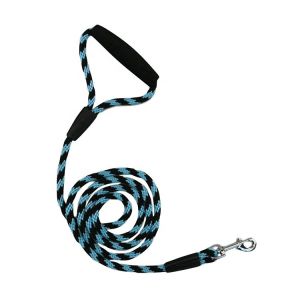 Custom Polyester Pet Traction Rope Metal Clips Double Dog Leash