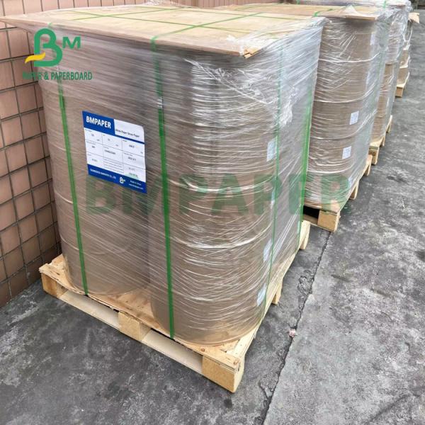 Buy 90gsm Sack Brown Kraft Liner Paper Jumbo Roll Uncoated & Smooth at wholesale prices