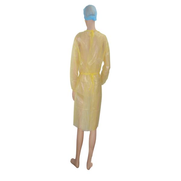 Buy Impermeable Disposable Yellow Isolation Gowns CE ISO 9001 Approved at wholesale prices