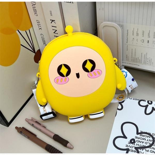 Buy Cartoon Silicone Pencil Case Coin Wallet Bag Crossbody Shoulder Bag Kid Handbag Coin Purse For Little Girl Birthday Gift at wholesale prices