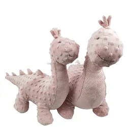 Soft Minky Dot Animal Toys Children Sleep Accompanying Plush EN71 Embroidery