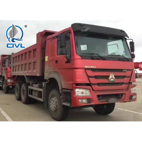 Q345 Material Heavy Duty Dump Truck 10 Wheels 371HP LHD 10 - 25 CBM 30 - 40 Tons For Mining Industry