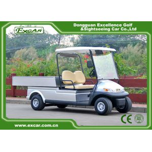 New Energy 2 Seater 4 Wheel Electric Golf Car Steel Chassis With Cargo
