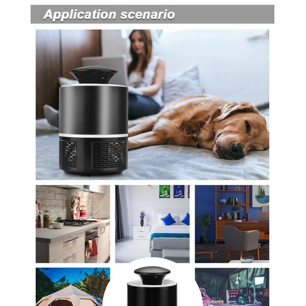 hot sales design USB professional pest control mosquito killer lamp plastic electric fly killer with wave light