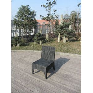 Brown Wicker Rattan Garden Dining Sets , Conservatory Furniture Set