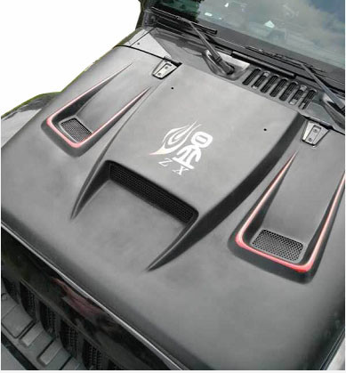 Buy Jeep JK Wrangler Windmill hood cover at wholesale prices