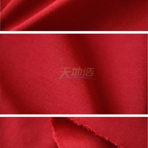 Red Aramid Viscose Fabric 240gsm For Protective Clothing