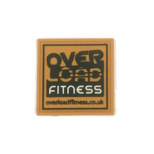 40x40x2mm Custom Patches For Hats Soft Silicone Rubber Material 3D Design