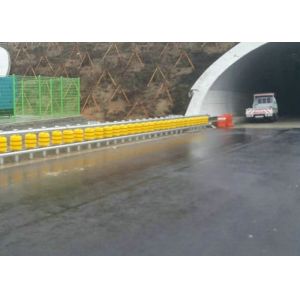 Rotating Guardrail Rolling Guard Barrier , Elastic Roller Barrier System