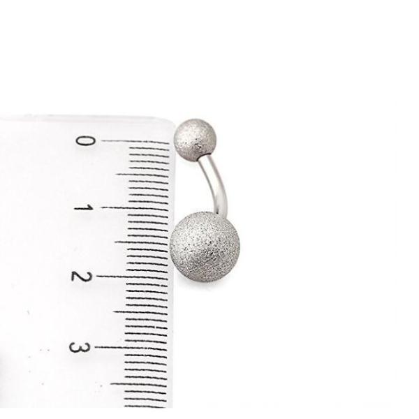 Belly button ring matt silver gold black navel ring two balls barbell body piercing jewelry free sample