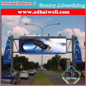 Gantry Spanning a Road Trivision Billboard (W12 X H3)