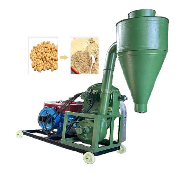 280mm Rotor Diameter Animal Food Grinder for Fine Grinding and 500kg/hour Production