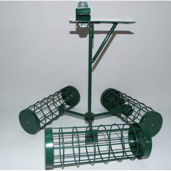 Anodizing SGS Metal Tube Bird Feeder / Glass And Metal Hummingbird Feeder