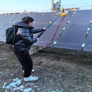 High Altitude Cleaning Photovoltaic Farms Washing Rotary Brush Customized
