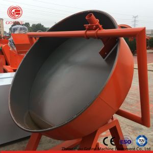2-6mm Granules Organic Fertilizer Disc Pelletizer / Wet Way Pan Granulator