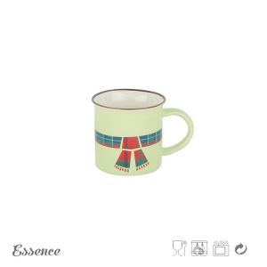 220ml Ceramic Custom Pottery Coffee Mugs Decal Shiny Glaze Holiday Drinkware