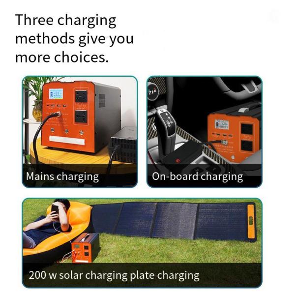 220V Portable Camping Power Station Self Driving 500W Fast Charging Energy Storage Battery
