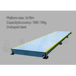 Quality RS485 Digital U Shaped Length 18m 100T Truck Load Scales for sale