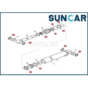 China High-quaility  Arm Cylinder Repair Seal Kit For PC27R-8 Komatsu 878000522  Arm Cylinder Service Kit on sale