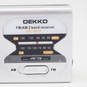 Sliver Color Mini Pocket AM FM Radio With Speaker Support OEM